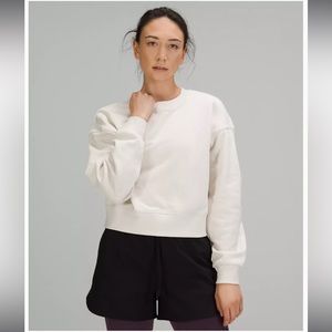 NWT Lululemon softstreme perfectly oversized crop crew